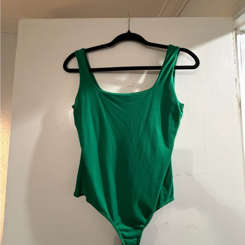 Green Sleeveless Bodysuit